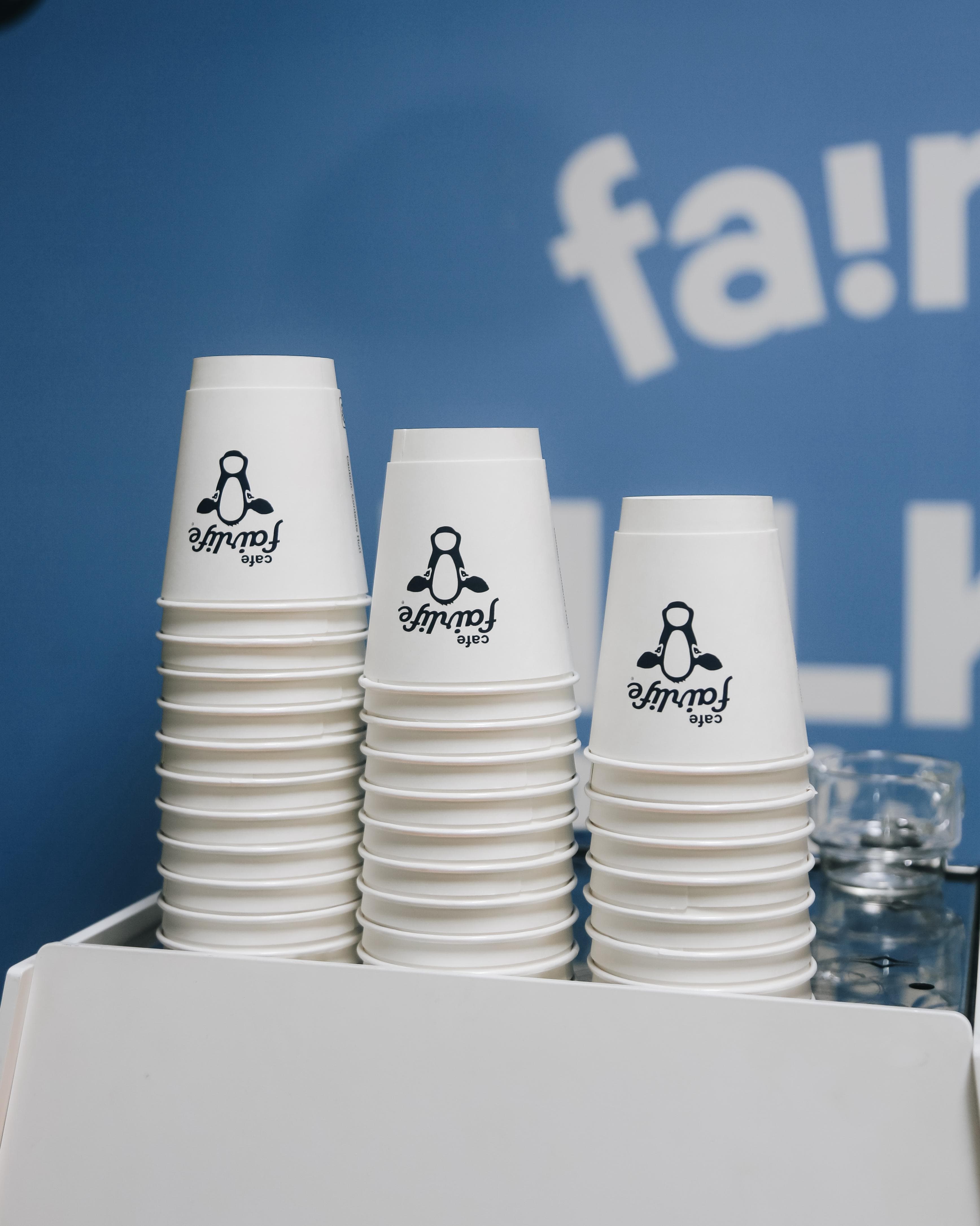 Branded cups at the Fairlife activation
